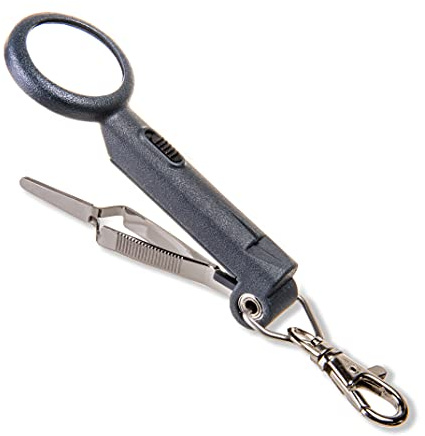 Carson Fish n' Grip Pro 4,5X Angellupe mit Pinzette (OD-90)