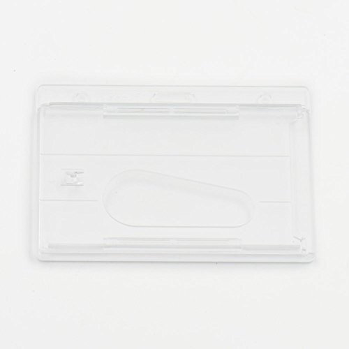 Ausweishalter aus Hartplastik, transparent, für Geschäfte, 10 Stück