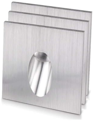 ALLOMN LED Applique da Incasso, Applique da Parete Step Light Square Incasso LED Step Scale Lampada Portico Pathway light 1W Basement Bulb AC 100-245V (Bianco Caldo, 3 PCS)