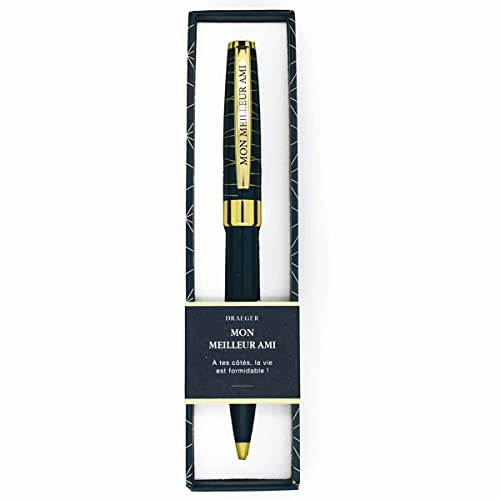 Draeger Paris - Penna a sfera retrattile + scatola regalo MON MEILLEUR AMI