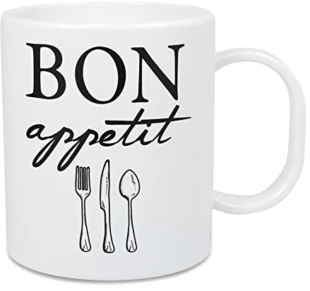 artboxONE Großer Kinderbecher Bon Appetit - Besteck von TypeStoff - Typografie