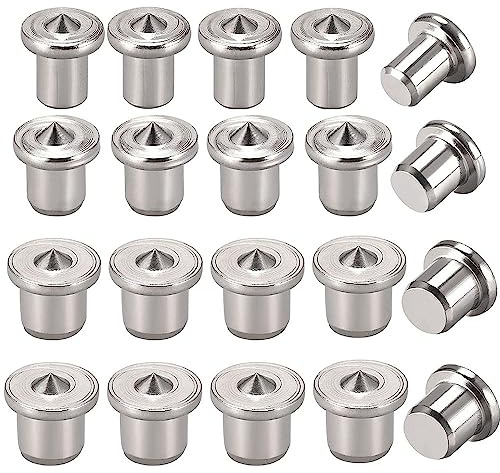 SKYPRO Dübelstifte, Mittelspitzen-Set, Holzbearbeitung, Handwerk, Klemme, Stahl, Dübel-Zentrierstifte, Transferdübel, Bohrlochwerkzeug (6 mm/8 mm/10 mm/12 mm)