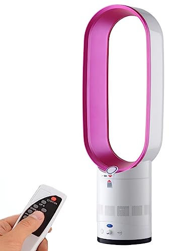 Générique Ventilateur de tour sans feuilles 16 pouces avec télécommande,vitesse de vent en continu à bouton rotatif,ventilateur de table pivotant 90°,minuterie 120 min,inclinaison 45°
