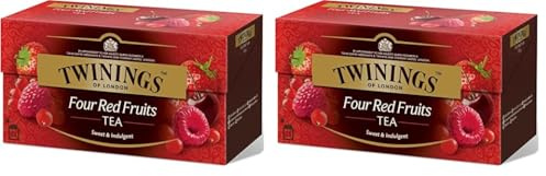 Té negro Twinings Four Red Fruits. 25 bolsitas (Paquete de 2)