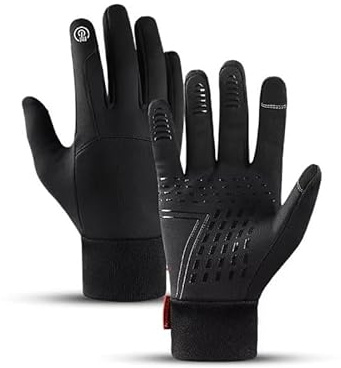 SWZEC Warme Thermo-Handschuhe Premium Fahrrad Winter Wasserabweisend
