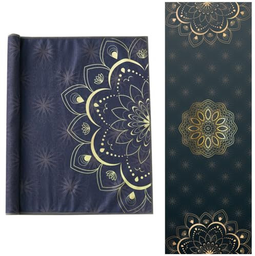 Morbuy Mikrofaser Hot Yoga Handtuch, Yoga Mat 183x63cm rutschfest Fitnesstuch Weich Atmungsaktiv Antirutsch Yogatuch Gilt für Fitness Ausbildung (183x63cm,Mandala-Stil)