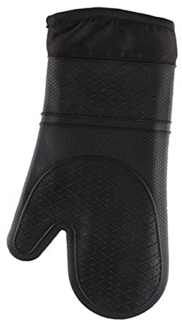 Alipis Insulated Gloves Heat Resistant for Oven Kitchen Gloves Flexible for Cooking Grey Silicone Mitts for Food Prep