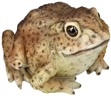 Figuren Shop GmbH Realistische Gartenfigur: Kröte von HotAnt 12,5 cm - Wetterfester Frosch für Ihren Garten