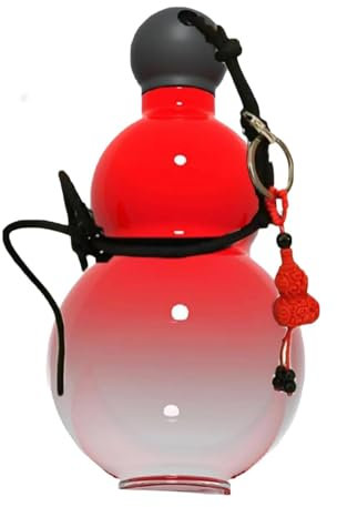 Bottiglia d'acqua di zucca, nuova tazza di acqua di zucca di grande capacità, tazza di acqua di zucca, bollitore sportivo con corda manuale, D, taglia unica