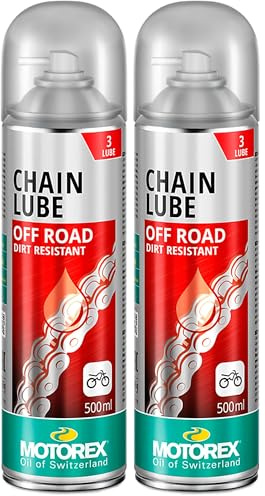 Motorex Chain Lube Off Road Ketten Spray 0,5l (Packung mit 2)
