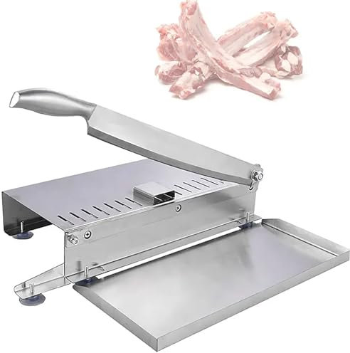 Knochenfleischschneider, Edelstahl-Handschneidemaschine Mit Skala, Einfaches Schneiden Von Rippchen, Haushalt, Für Gewerbliche Zwecke, Große Knochen, Roher Fisch, Huhn Und Ente, Fleischiges, Hartes Ge
