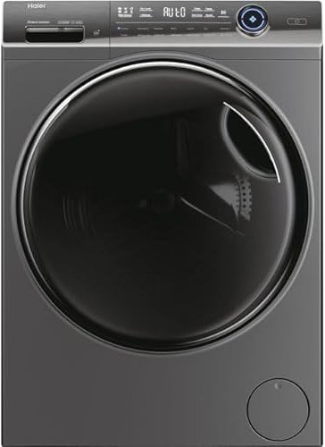 Haier 10kg Washer Dryer, 1400 RPM, 12 Programmes, 6kg Drying Load, LED Display, Graphite