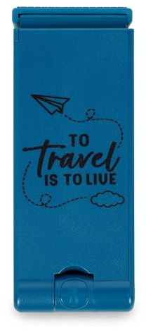 Legami - Soporte para Smartphone de Viaje, Tres Juntas de rotación, máxima flexibilidad, Agarre Firme y Seguro Gracias a Las Almohadillas Antideslizantes, de ABS y Acero Inoxidable