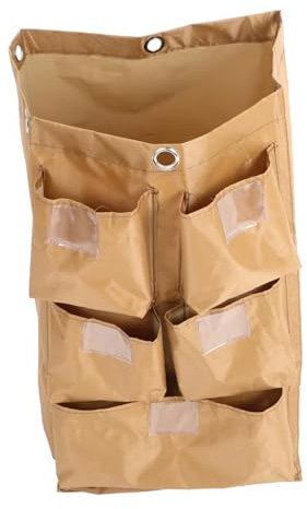 HIAKDOFT Bolsa De Limpieza para Coche Organizador De Alta Capacidad con Bolsillos Bolsa para Carrito De Limpieza para Carritos con Ruedas Hoteles o Hogares