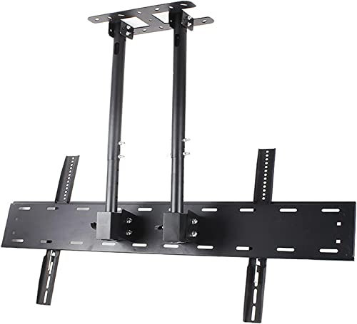 Schwebender TV-Ständer, multifunktionale Deckenhalterung TV, verstellbare Wand- und Deckenhalterung TV, Montage an Flachdächern oder schrägen Decken, passend 60-100 Zoll Low-Profile-Fernseher, bis zu