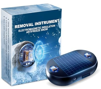 Vdaxvme Anticongelante electromagnético molecular para parabrisas de coche, herramienta para quitar nieve, vidrio, microondas, descongelación, herramienta de hielo y nieve