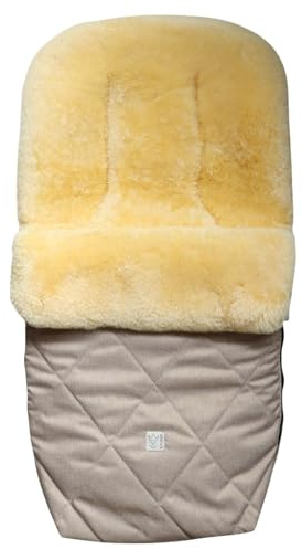 Kaiser Coosy Lammfell Kinderwagen Fußsack, 85 x 45 cm, Universal Passform (ginger)
