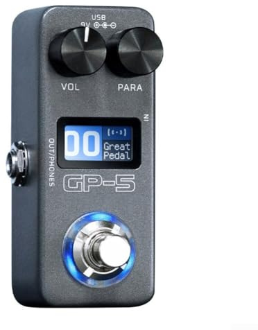 ZAMETTER Multi-Effects Processor ABS USB Portable Multi-Effects Processor Sound Card Drum Machine Recording Device Electric Guitar Wireless Audio Transmission Recording Unit Gray