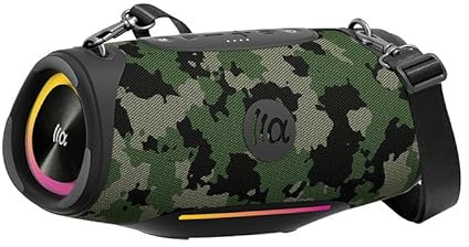 TAZATA BOOMBLAST Powerful Mini Bluetooth Speaker 60W Portable IPX7 Waterproof – 99+ Connectable Models – Battery Life 4-10 Hours – Wireless Party Speaker with USB/Aux – Black Party Boombox