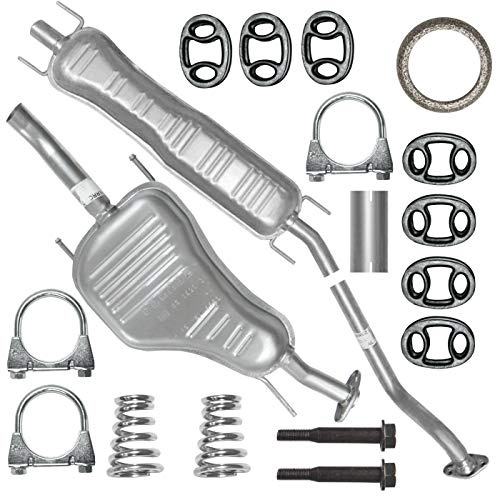 FERROZ Auspuff für Opel Astra G II 2 1998-2009 | Mitteltopf und Endtopf, Motoren: 1.6i -1.8i -2.0i | Kombi