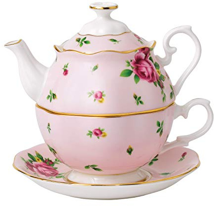 Royal Albert 40002520 Modern Vintage Tea for One, Rose Pink