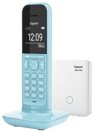 Gigaset CL390A - Schnurloses Design DECT-Telefon mit Anrufbeantworter und Freisprechfunktion - Akustik-Profilen - großem Grafik Display und großer Anzeige im Wahlmodus & Telefonmenü, purist blue