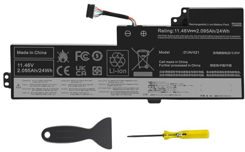 ARyee 01AV421 Battery Compatible with Lenovo ThinkPad T470 T480 A475 A485 TP25 (Anniversary Edition 25) Series; Replacement for 01AV421 01AV419 01AV420 01AV489 SB10K97576 SB10K97577 (11.46V 24Wh)