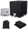 IBC Tank Abdeckung, Anti-UV Schutzhülle für Wassertank 1000L, Schutzabdeckung, Geeignet IBC-Tank zubehör, Schutzplane Regenwassertank Container Cover, 120 x100 x116 cm Schwarz