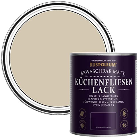 Rust-Oleum abwaschbare Küchenfliesenlack in beige mit Matt Finish - Karamell 750ML