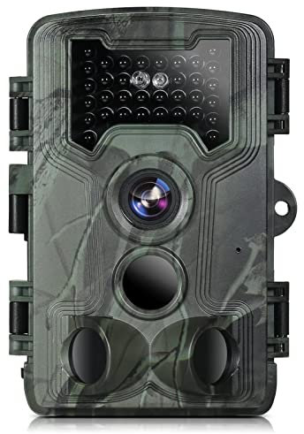 EMEBAY Fotocamera da Caccia 36MP 1080P IP66 impermeabile Schermo LCD, Fototrappola con 34 pezzi di visione notturna a infrarossi a LED fino a 65 piedi e grandangolo 120 °