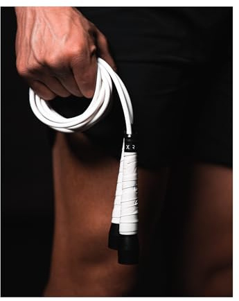 BOXROPE, A Jump Rope Made For Boxing, Tangle-Free, 15% Heavier Than A Normal PVC Rope, Boxer Jump Rope, Adjustable, Includes Grip Tapes For More Grip, Skipping Rope for Boxers, Premium Quality