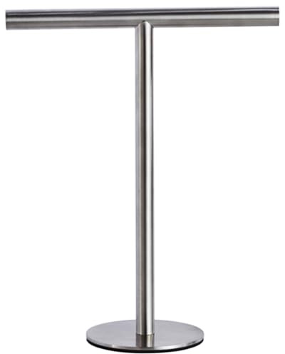 Mikikit Support De Serviette sur Pied en Acier Inoxydable Compact Et Stable sans Perçage pour Salle De Bain Et Cuisine Porte Serviette Debout pour Essuie-Mains Et Serviettes De Bain