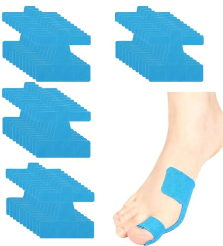 40 unidades de cinta precortada para juanetes, cinta de kinesiología para dedos y pies, cinta correctora de dedos de los pies, cinta de kinesio precortada hipoalergénica, sin látex para uso diario y