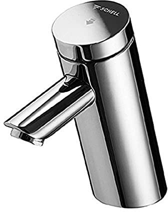 SCHELL 021100699 Selbstschluss-Waschtischarmatur / Waschtisch-Armatur PURIS SC HD-K (Hochdruck Kaltwasser) , Einlocharmatur in Ganzmetallausführung mit Kunststoffkartusche, Laufzeiteintstellung