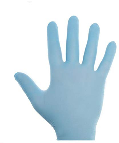 Glovely Guantes desechables de nitrilo sin polvo, paquete de 200 unidades, talla M