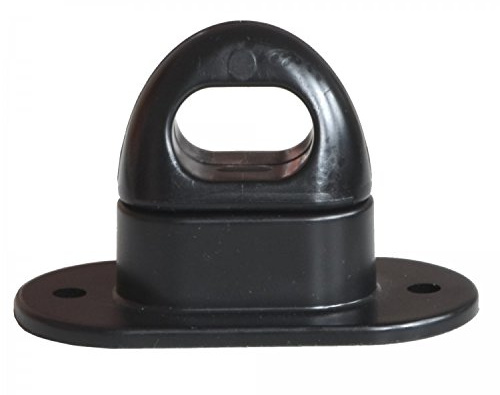 FKAnhängerteile 10 Stück Drehverschluss für Ovalösen, Kunststoff, 42x22mm, schwarz