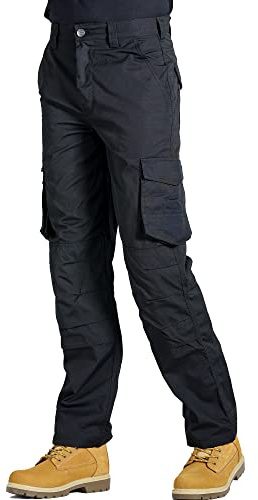 Endurance Ripstop Cargo Combat Tradesman Action Trouser with Security Zip Pocket and Knee Pad Pockets