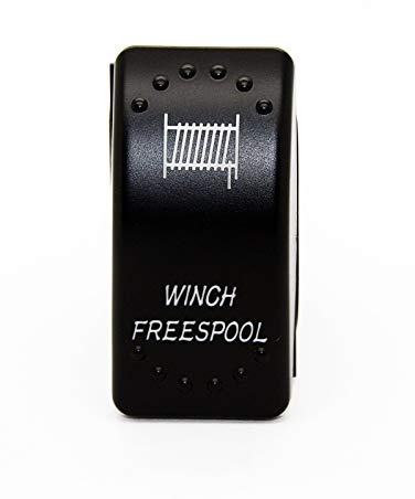 LED-Mafia vordere hintere Winde Seilwinde - Winch Freespool JJ16 - Symbol Kippschalter Wippschalter Schalter Auto Boot KFZ LKW Licht 12V 24V