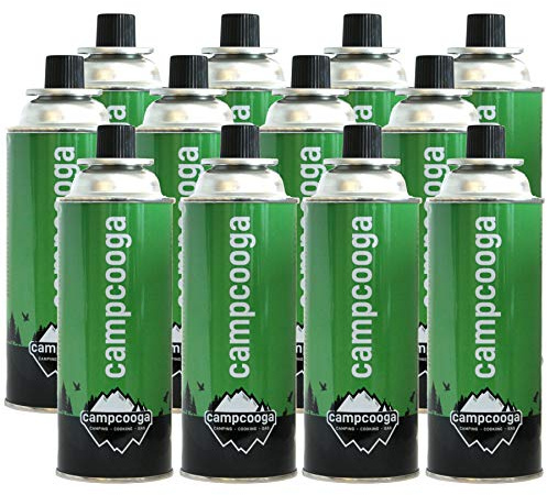campcooga 227 Gramm Gaskartuschen 4 bis 28 Stück Camping Butan EN417 MSF1a für Gaskocher Bunsenbrenner