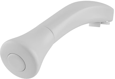 Brixwell Folding Crank Handle for X Drive Operator, Die Cast Construction, 4-17/64 Length, 15/16 Spline Size, 2-11/64 Screw Spacing, White Finish, Folding Window Crank Replacement Handle