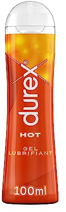 Durex Gel Lubrifiant Hot - Effet Chaleur - Lubrifiant Ã€ Base D'eau - 100ml
