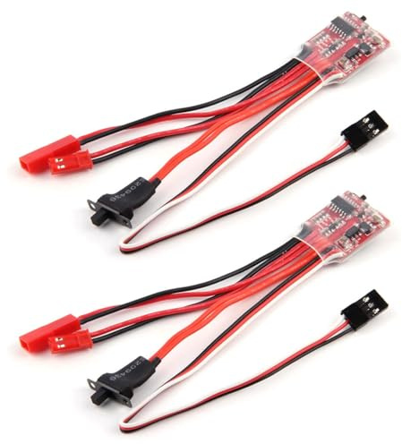 Pr30A ESC Brushed Electric Speed ​​Controller för DIY Mini RC bil eller båttank med broms (2st)