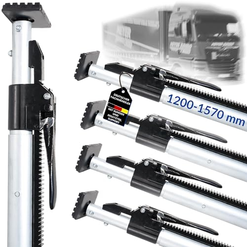 Klemmbalken Sperrbalken, Sperrlatte, Alu, 1200-1570 mm, Ladungssicherung und Transportsicherung für PKW LKW Anhänger Camper und Transporter (4)