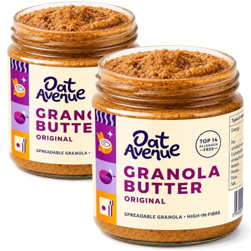 Oat Avenue Granola Butter Vegan Nut Free Peanut Butter Alternative | Spread it, swirl it, blend it or bake with it – the versatile oat spread for every breakfast and snack