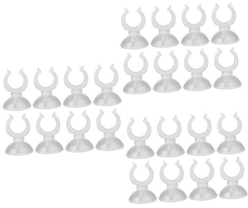 Sosoport STK Saugnäpfe Mit Clips Eine Armatur Zubehör Für Fischaquarien Zubehör Für Schildkrötenpanzer Tassenheizung Airline-schläuche Rohrclip-saugnäpfe Saugnapf-Clips Glas Rohrgestell