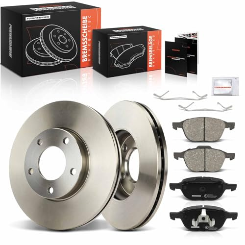 Frankberg Bremsensatz inkl. 2x Bremsscheiben + 4x Bremsbeläge Vorne | Kompatibel mit 3 BL 5 CW 3 BK 3 Stufenheck BK 5 CR Replace# C2Y33323Z,C24Y3325XC
