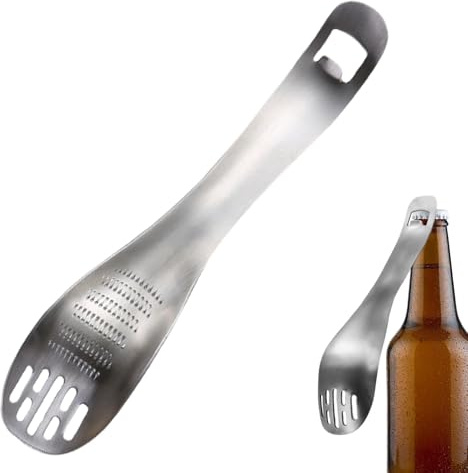 Spremiaglio multiuso, cucchiaio da cucina in acciaio, utensili da cucina, grattugia, levapasta per pasta, cucchiaio, separatore uova per a casa