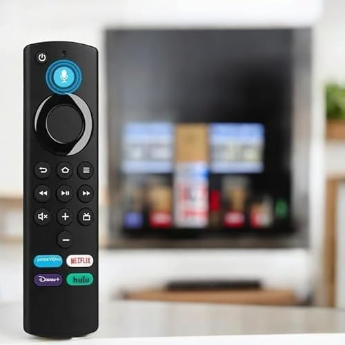 Ersatz-Bluetooth-Fernbedienung für Fire TV Stick 4K Max, Stick Lite der 3. Generation und Fire TV Cube, kompatibel mit Alexa, Schwarz