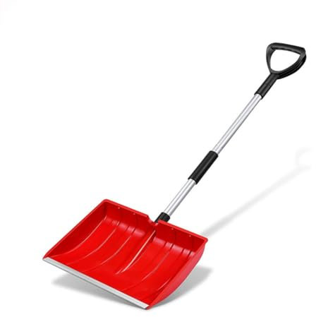 Pala da Neve, Pala da Neve Portatile, Pala da Neve 3 in 1 di Grande capacità, Pala Invernale da 48,5 Pollici con Manico a Forma di D, Pale da Neve in plastica Staccabili per Auto, gradini, s