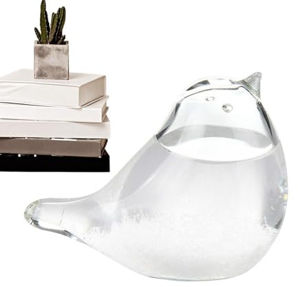Verre météorologique prédicteur de tempête, verre de baromètre pour prévision météorologique, verre tempête avec forme d'oiseau pour la décoration et l'observation